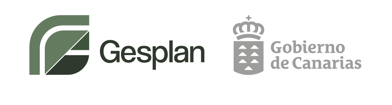 Logo of GESPLAN – Gestión y Planeamiento Territorial y Medio Ambiental, S.A., public company of the Government of the Canary Islands. The image shows the GESPLAN wordmark next to the emblem of the Government of the Canary Islands.