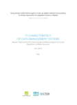 3.1.d IT characteristics of DCCMS & DWR data management systems ...