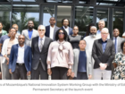 Members of Mozambique’s National Innovation System Working Group with the Ministry of Education’s Permanent Secretary at the launch event