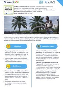 Slamdam project in Burundi, to stop crops from flooding
