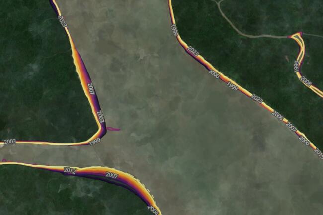 Digital Earth Coastline Change - Example