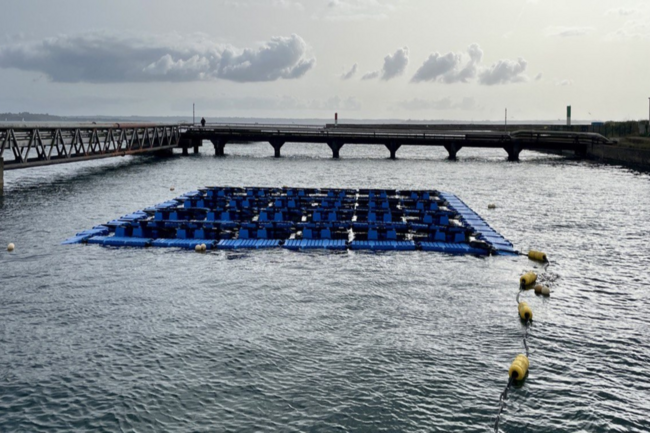 Floating Solar Power Plant in Brest port, France