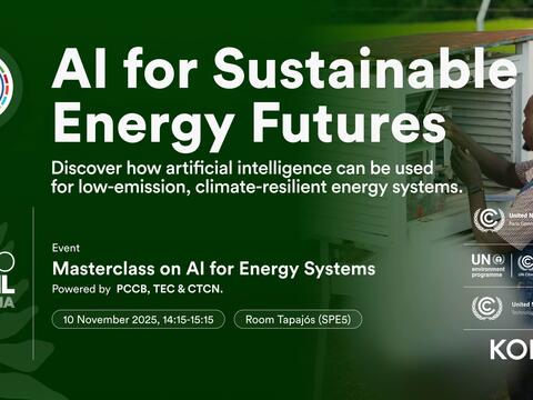 CTCN at COP30: COP30 Masterclass on AI for Energy Systems