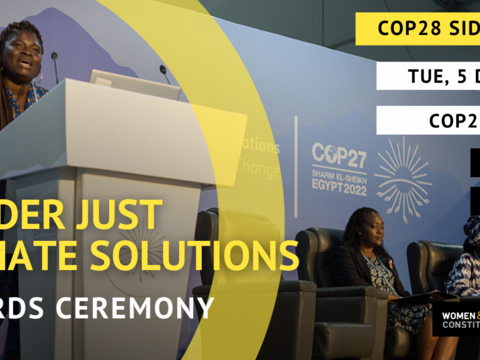 Join us for the Gender Just Climate Solutions annual awards ceremony & publication launch on December 5 @ 11:30 – 13:00