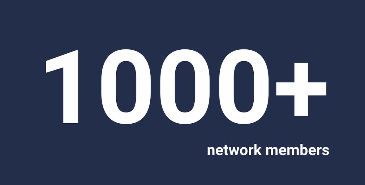 1000+ Network Members