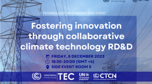 Under the Technology Mechanism, both the Climate Technology Centre and Network (CTCN) and the Technology Executive Committee (TEC) recognize the significance of new collaborative approaches to climate technology RD&D. 